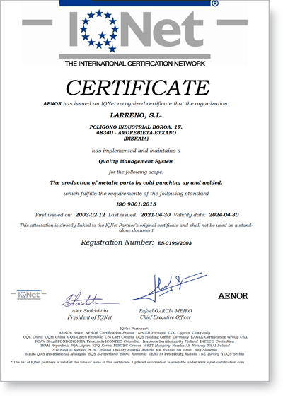 certificado iso 9000 iQNet es ISO 9001 2015 con sombra 2021 1